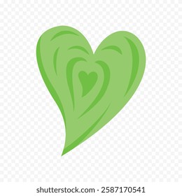 Hand drawn heart on white background. Valentines Day vector elements heart shapes love