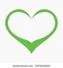 Hand drawn heart on white background. Valentines Day vector elements heart shapes love