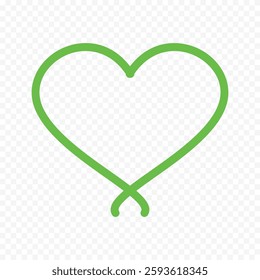 Hand drawn heart on white background. Valentines Day vector elements heart shapes love