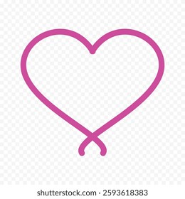 Hand drawn heart on white background. Valentines Day vector elements heart shapes love