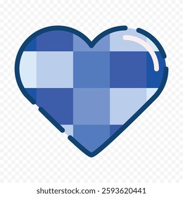 Hand drawn heart on white background. Valentines Day vector elements heart shapes love