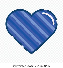 Hand drawn heart on white background. Valentines Day vector elements heart shapes love