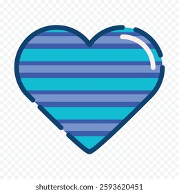 Hand drawn heart on white background. Valentines Day vector elements heart shapes love