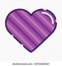 Hand drawn heart on white background. Valentines Day vector elements heart shapes love