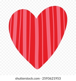 Hand drawn heart on white background. Valentines Day vector elements heart shapes love