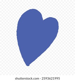 Hand drawn heart on white background. Valentines Day vector elements heart shapes love
