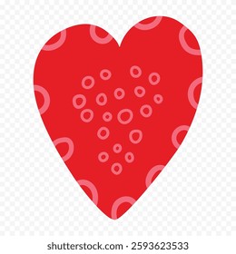 Hand drawn heart on white background. Valentines Day vector elements heart shapes love