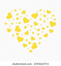 Hand drawn heart on white background. Valentines Day vector elements heart shapes love