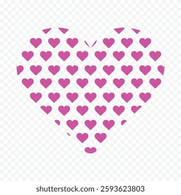 Hand drawn heart on white background. Valentines Day vector elements heart shapes love