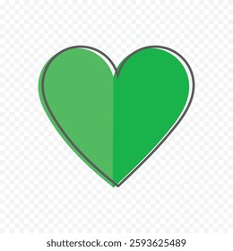 Hand drawn heart on white background. Valentines Day vector elements heart shapes love