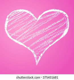 Hand drawn Heart poster