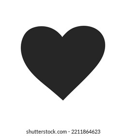 Hand drawn Heart shape icon in doodle sketch lines vector illustration