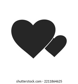 Hand drawn Heart shape vector illustration