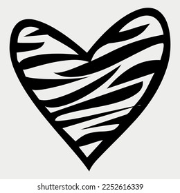 Handgezeichnete Heart Shapevector Illustration