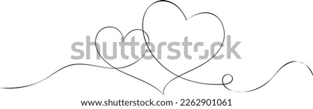 Similar – Image, Stock Photo Two hearts on the beach