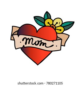 334 Traditional mom tattoo Images, Stock Photos & Vectors | Shutterstock