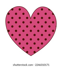 Hand drawn heart for Valentine day. Design elements for posters, greeting cards, banners and invitations.