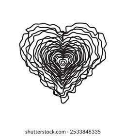 Hand Drawn Heart Vector - 09