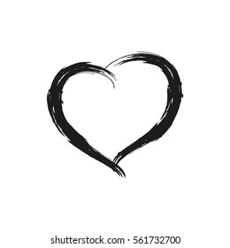 Hand drawn heart. Vector