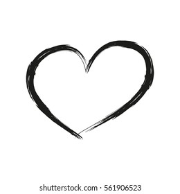 Hand Drawn Heart Vector Stock Vector Royalty Free