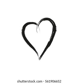 Hand drawn heart. Vector