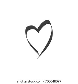 Hand drawn heart. Vector eps 10