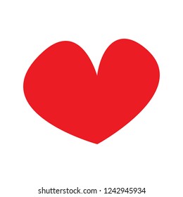 Hand drawn heart vector icon