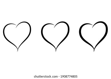 Heart Shape Line Images, Stock Photos & Vectors | Shutterstock