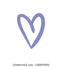 Hand drawn heart, vector illustration