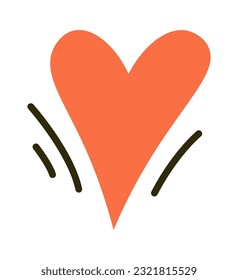 Hand Drawn Heart Vector Illustration