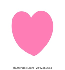 Hand drawn heart vector illustration.