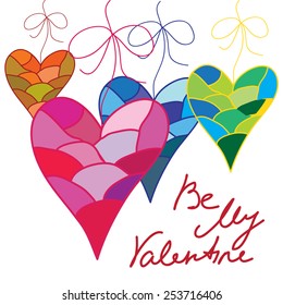 Hand drawn hearts