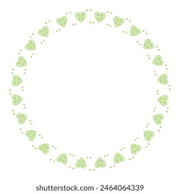 Handgezeichnete Herzen Rahmen und Rahmen auf weißem Hintergrund