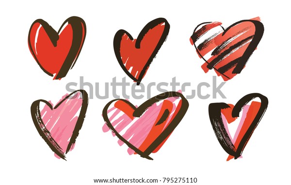 illustration-vectorielle-collection-de-coeurs-dessin-s-image