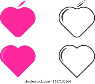 Hand drawn hearts. Design elements for Valentine's day.