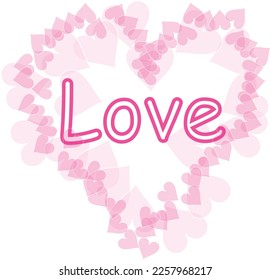 Hand drawn hearts. Design elements vector illustration. 