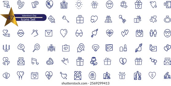 Hand drawn hearts. Design elements for Valentine's day.
