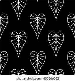 Hand drawn hearts. Design elements for Valentine s day.