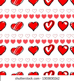 Hand drawn hearts icon
