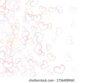 Hand drawn hearts. Invitation Template Background Design, Greeting Card, Poster. love icon Vector illustration