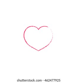 Hand drawn hearts set