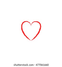 Hand drawn hearts set