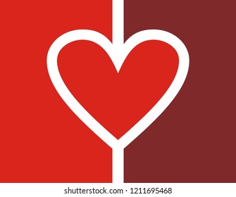 Hand drawn Hearts,vector illustration
