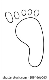 Handgezeichnete Ferse für Postkarte, Symbol, Logo oder Abzeichen. Doodle-Vektor EPS10