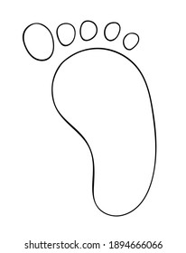 Hand drawn heel for postcard, icon, logo or badge. Doodle vector EPS10