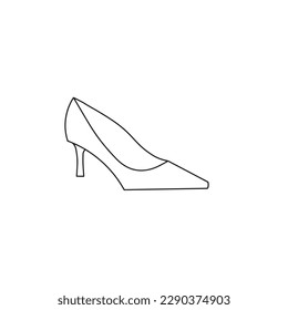 Hand drawn heel vector illustration,editable 