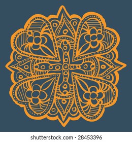 Hand Drawn Henna Illustration