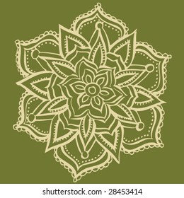 Hand Drawn Henna Illustration
