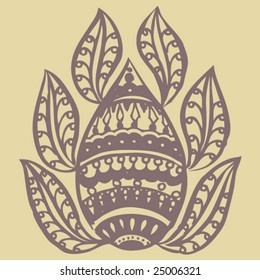 Hand Drawn Henna/Mehndi Design