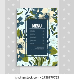 Handgezeichnetes Kräuterrestaurant. Vektorgrafik